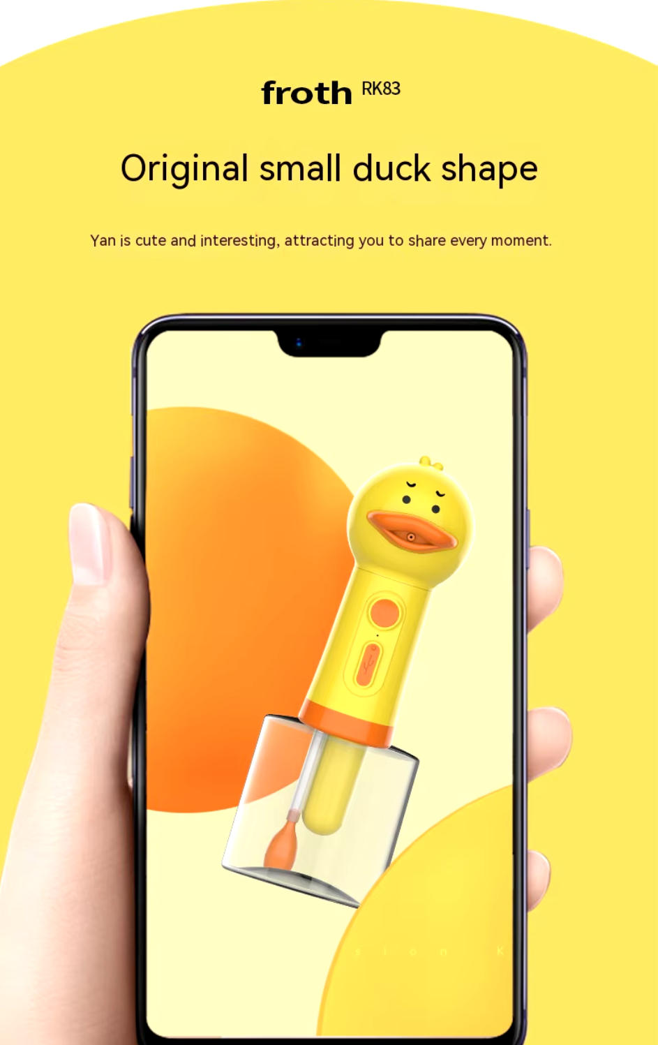 Yellow Duck Electric Foam Machine automatic soap dispenser for easy and fun pet grooming