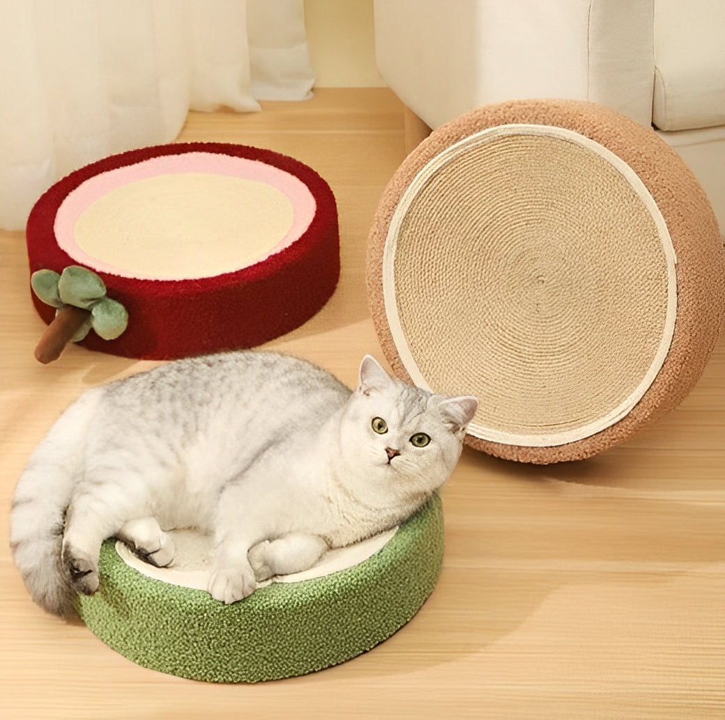 Durable sisal cat scratcher board for healthy claw maintenance and stress relief.