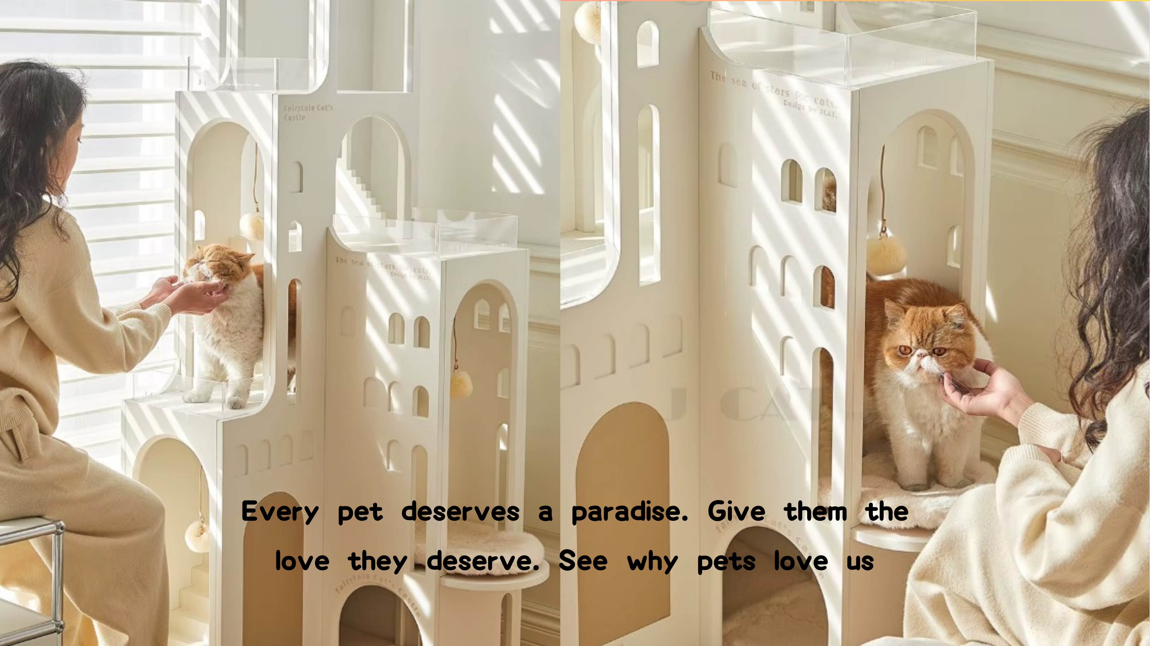 Luxury cat castles – Every pet deserves a paradise. Give them the love they deserve