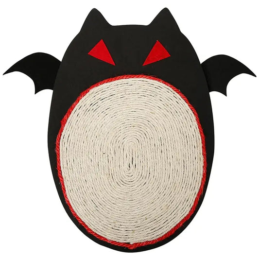 Halloween bat-shaped sisal cat scratch board for scratching and protecting furniture