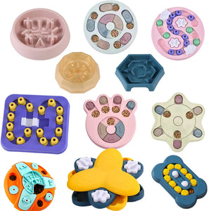 Slow Feeder Dog Puzzle Toy – Interactive Food Dispenser for Dogs & Cats