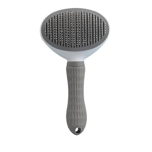 Pet grooming brush for removing hair and tangles on dogs and cats