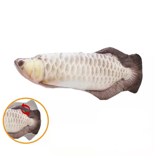 Interactive electric flopping fish cat toy with rechargeable battery