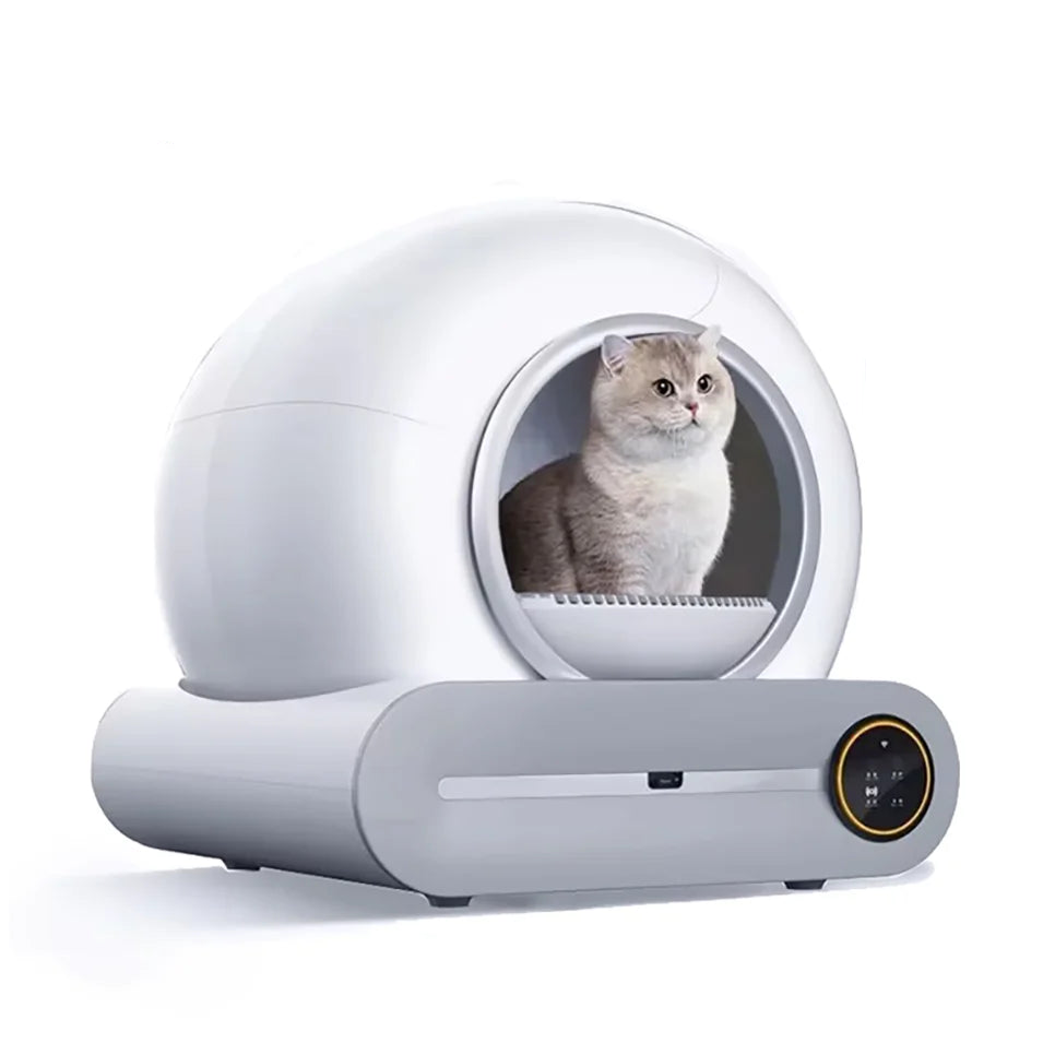 Tonepie 65L automatic self-cleaning cat litter box for multiple cats with app control