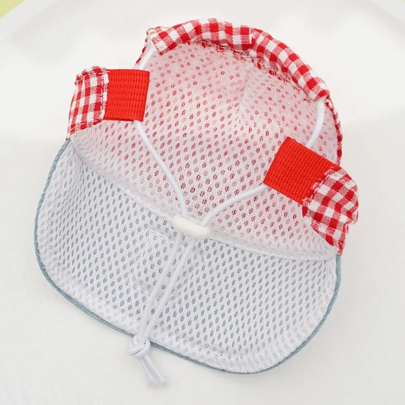 Fries-themed puppy harness set with matching hat and leash, ideal for small dogs on walks and outings.