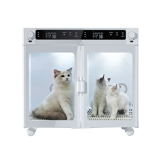 Automatic pet dryer box with four turbines for drying large pets