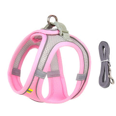 Dog Harness Leash Set – Adjustable, Comfortable & Secure for Small Dogs