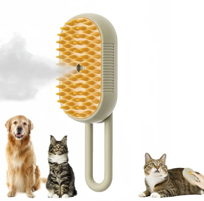 Cat steam brush – featured in our cat grooming tools collection