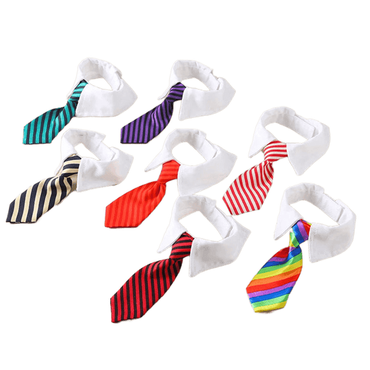 The Pet Paradise | SHENGMEIYU | 2023 Pet Grooming Bow Tie Collar - Adjustable Striped Bow Tie for Cats, Christmas Animal Pet Collar