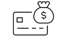 Secure payment to customer icon