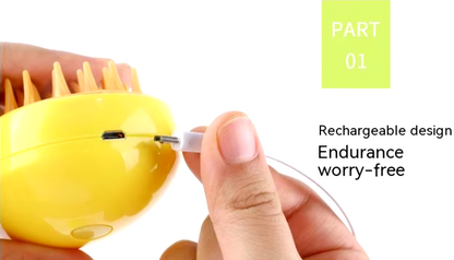 Electric spray massage comb for cats USB rechargeable grooming tool