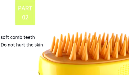 Electric spray massage comb for cats USB rechargeable grooming tool