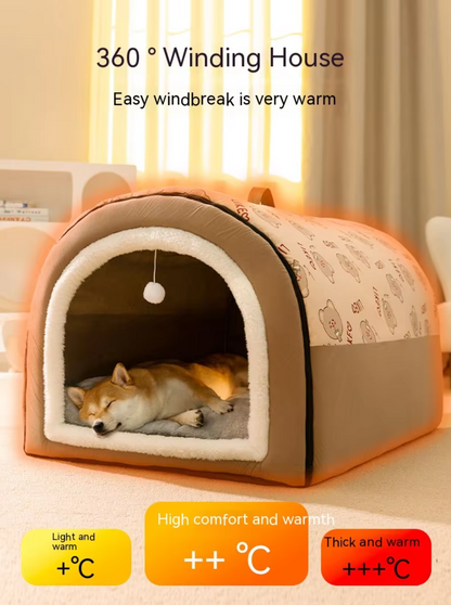 Neuro Cat Big Dog Nest warm winter pet bed in various sizes for cats and dogs