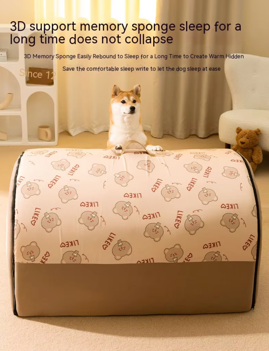 Neuro Cat Large Winter Dog Bed Nest, warm and washable, perfect for large dogs and cats.