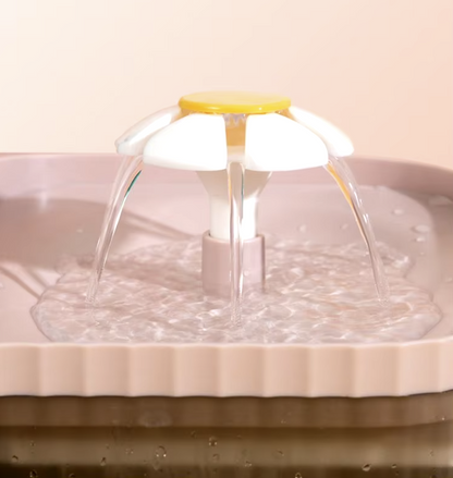 2-in-1 automatic water fountain and food bowl for cats and dogs promoting hydration and easy feeding