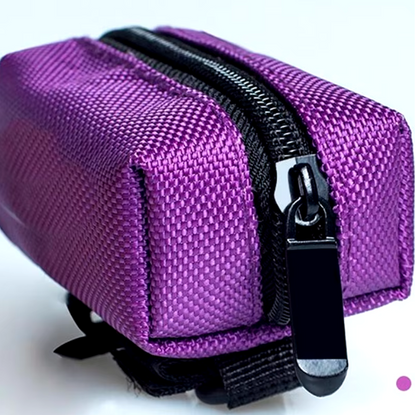 Biodegradable dog poop bags with dispenser, eco-friendly and leak-proof pet waste solution for dog owners.