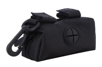 Biodegradable dog poop bags with dispenser, eco-friendly and leak-proof pet waste solution for dog owners.