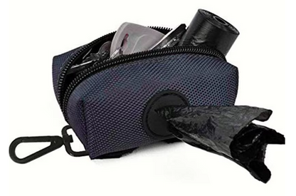 Biodegradable dog poop bags with dispenser, eco-friendly and leak-proof pet waste solution for dog owners.