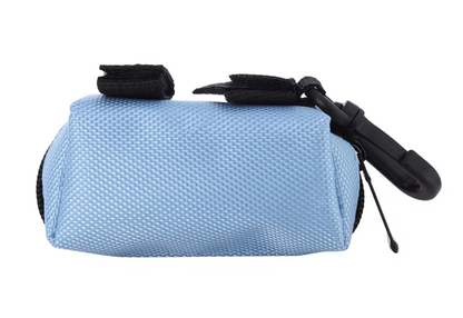 Biodegradable dog poop bags with dispenser, eco-friendly and leak-proof pet waste solution for dog owners.