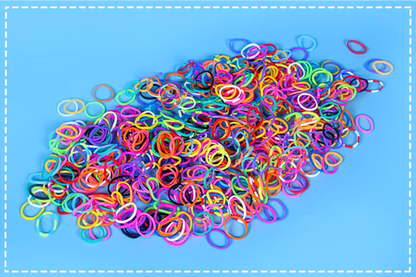 Colorful pet grooming rubber bands for stylish hair bows and hairpins, perfect accessory for dogs