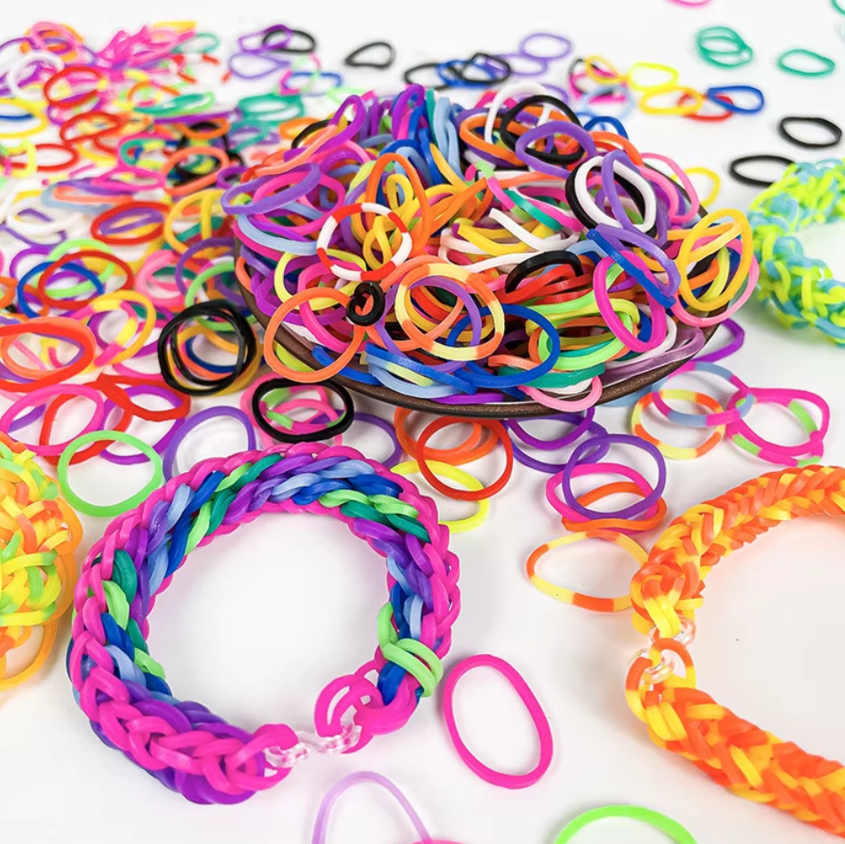 Colorful pet grooming rubber bands for DIY hair bows and accessories, perfect for all dog breeds.