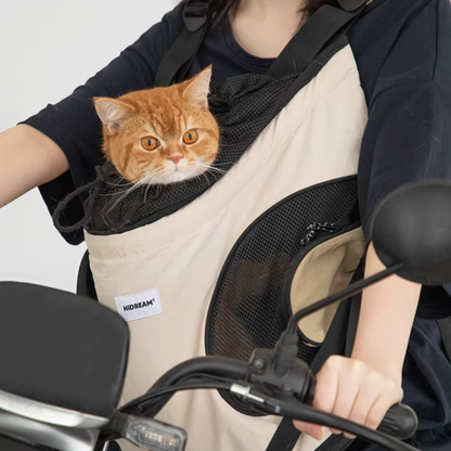 Breathable canvas pet sling carrier bag for small dogs and cats