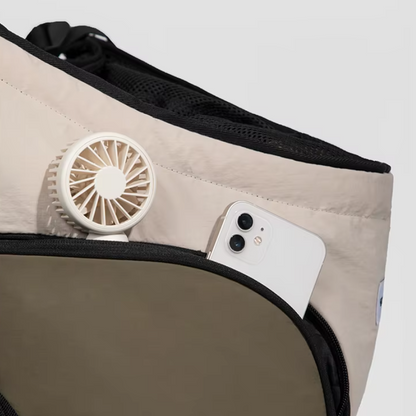 Breathable canvas pet sling carrier bag for small dogs and cats