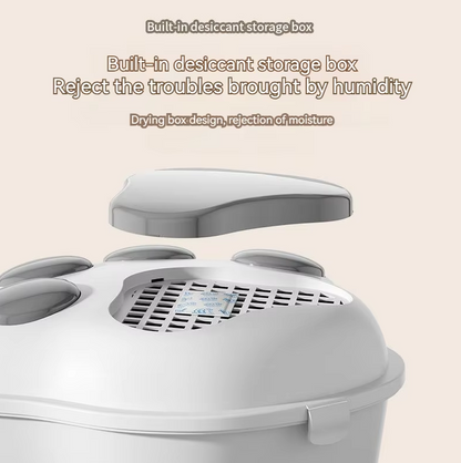 Moisture-proof pet food storage bucket for cat and dog food, 4kg capacity