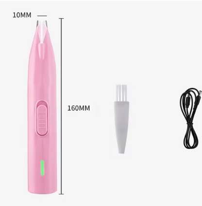 Professional electric dog hair trimmer with ergonomic handle for pet grooming