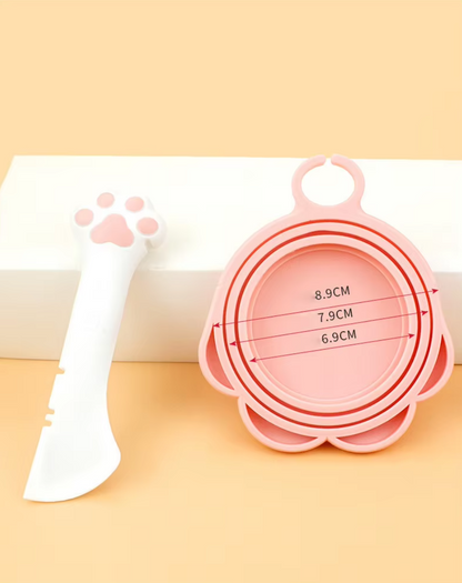 2-in-1 pet can opener and spoon for dogs and cats – multifunctional feeding tool