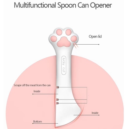 2-in-1 pet can opener and spoon for dogs and cats – multifunctional feeding tool