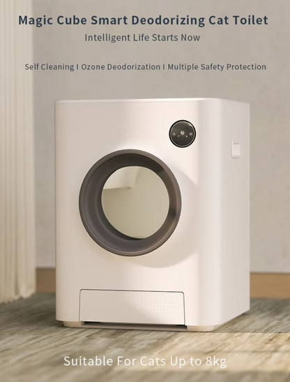 Smart automatic cat litter box with APP control and deodorizing system