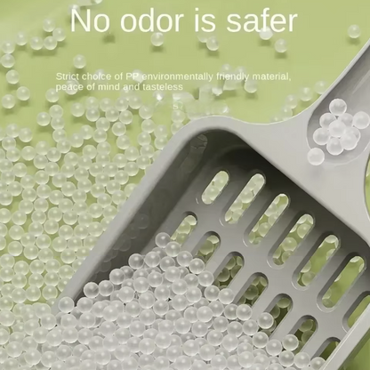 High-sided open cat litter box with low entry, designed for kittens, senior cats, and splash protection.