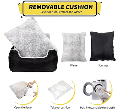 Dog car booster seat for large and medium dogs, featuring secure straps, reinforced oxford fabric, and cozy washable bed for comfortable travel.