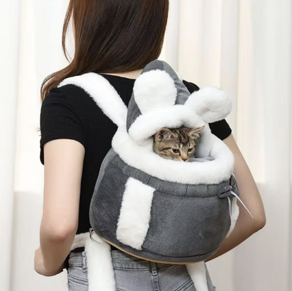 Pet Carrier Bag wearable plush nest backpack for small dogs and cats