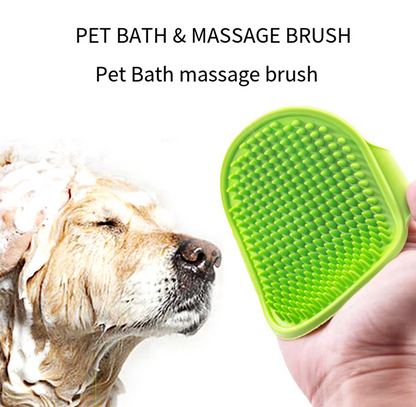 Pet Bath Massage Gloves for dogs and cats – Soft rubber grooming brush for shedding and relaxation