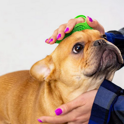 Pet Bath Massage Gloves for dogs and cats – Soft rubber grooming brush for shedding and relaxation