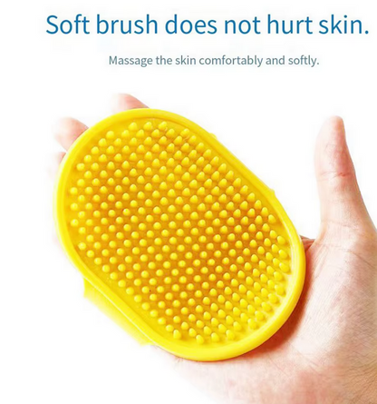 Pet Bath Massage Gloves for dogs and cats – Soft rubber grooming brush for shedding and relaxation
