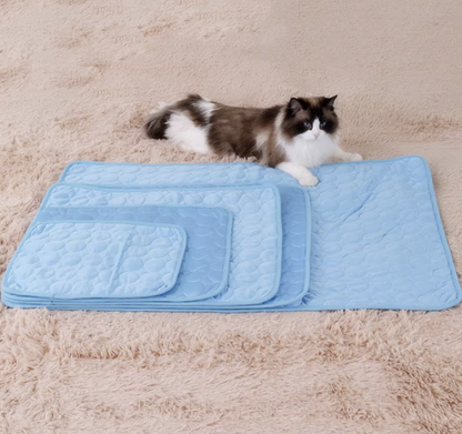 Cooling gel pet mat for summer heat relief and joint pain support