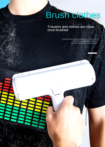 Reusable pet hair removal brush for clothes, sofas, and furniture