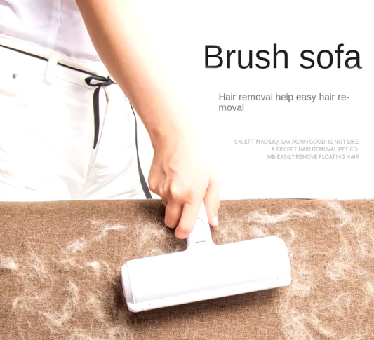 Reusable pet hair removal brush for clothes, sofas, and furniture