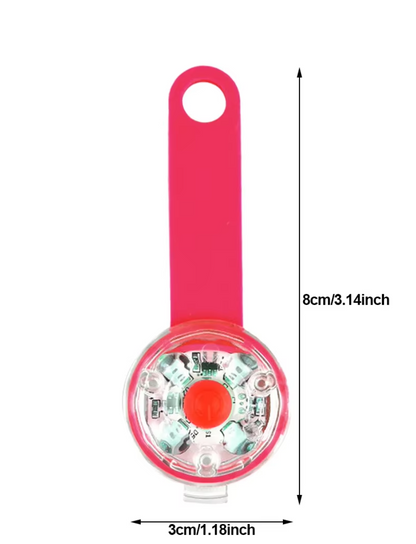 USB rechargeable waterproof LED collar pendant for pet visibility and safety