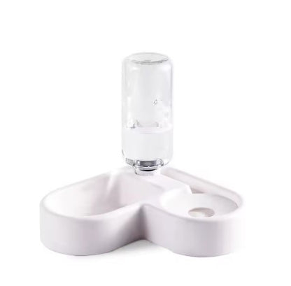 Double dog and cat bowl set for feeding and drinking, durable pet-safe materials, stylish design, easy to clean for small dogs and cats.