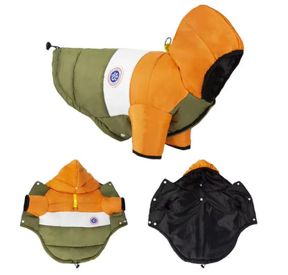 Winter cotton pet jacket for small dogs and cats with warm cozy fit