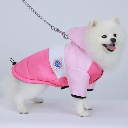 Winter cotton pet jacket for small dogs and cats with warm cozy fit