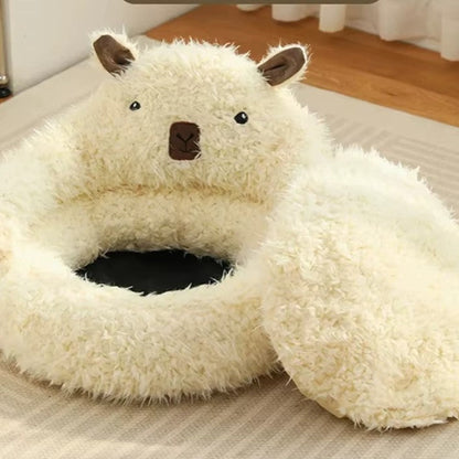 Winter warm plush dog mat – Cozy and soft bed for pets in cold weather