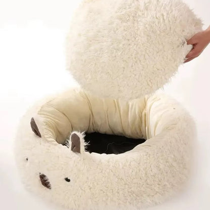 Winter warm plush dog mat – Cozy and soft bed for pets in cold weather