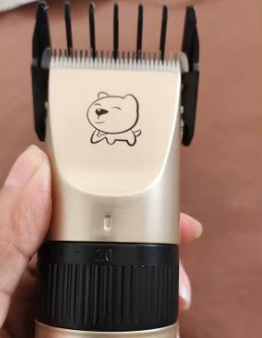 Close-up of a person holding a dog grooming clipper, highlighting the detail and design - Customer review photo