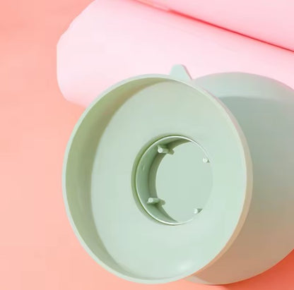 High bottom tilt pet bowl with ergonomic anti-choking design