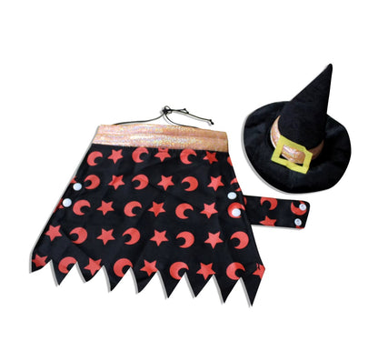 Pet wearing Halloween and Christmas knitted sweaters, featuring festive designs for dogs and cats.